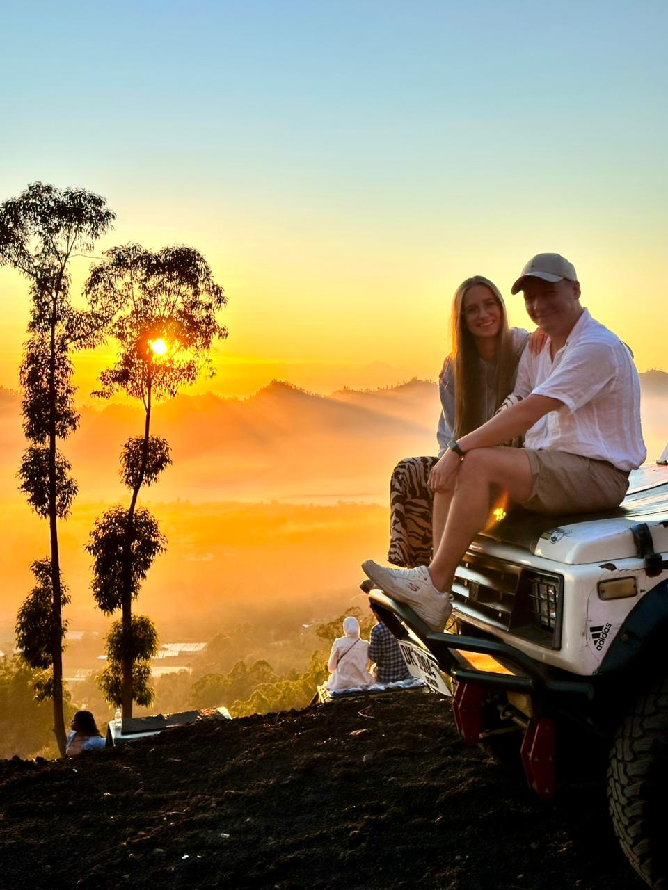 Mount Batur crater view